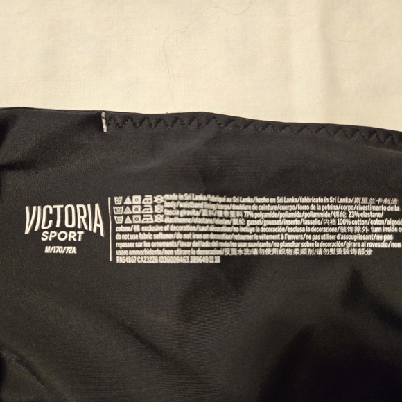 Victoria's Secret Sport Black Leggings With Stars Size M - Picture 3 of 4